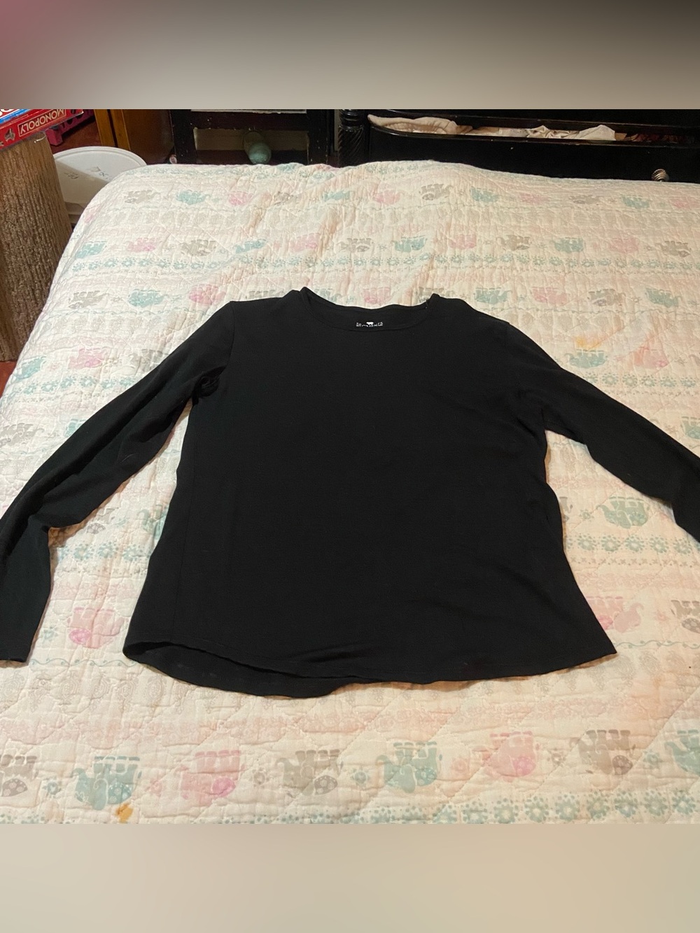 Segments 100% marino wool long sleeve size large